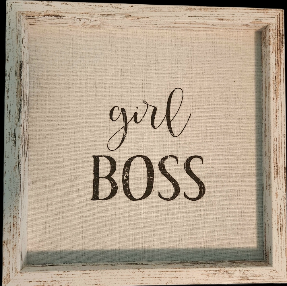 GIRL BOSS sign of the times
